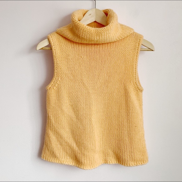 esprit Tops - 90s esprit pastel orange sleeveless high neck top